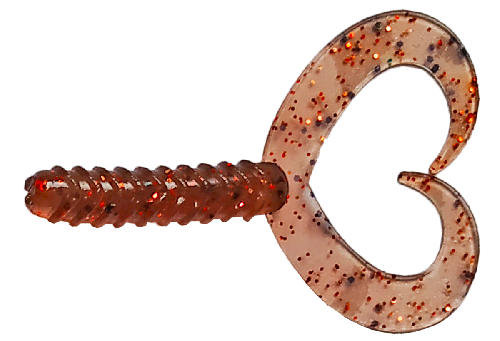 Приманка силиконовая  SIWEIDA "Double Tail Grub" 7,5см 2,7г (6шт.) цв. 192