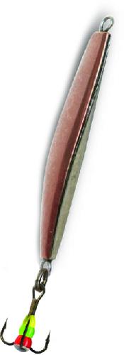 Блесна зимняя SIWEIDA "ICE GLAIDER" 3г (30мм, 2 коронки - никель и медь, блист)