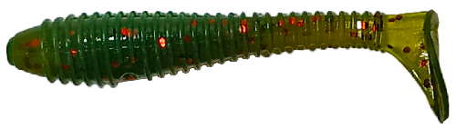 Приманка силиконовая  SIWEIDA "Ribbed Shad" 7,5см 3,7г (7шт.) цв. 189