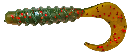 Приманка силиконовая  SIWEIDA "Lucky Tail Grub" 6,0см 1,4г (8шт.) цв. 189